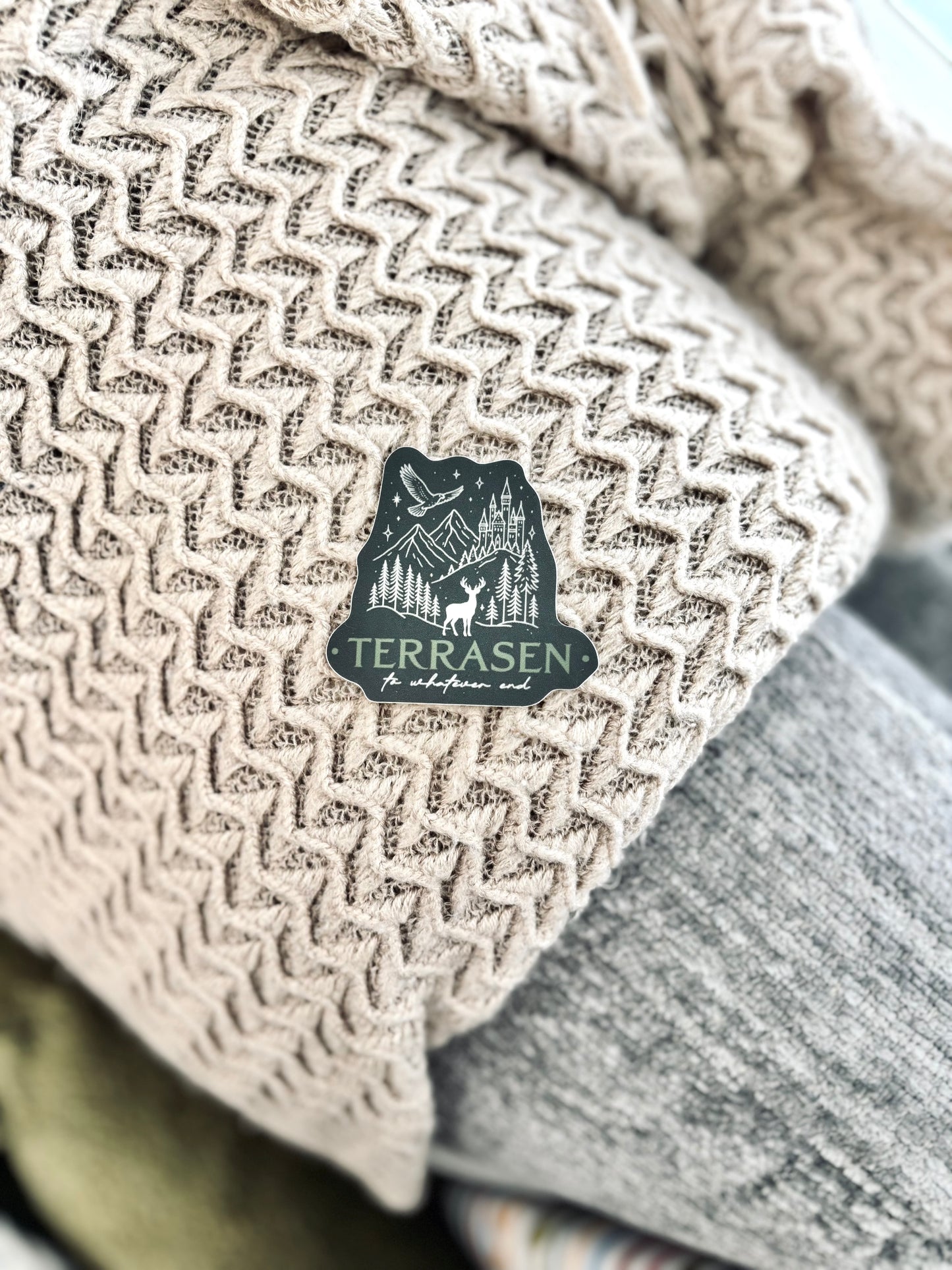 'Terrasen' Sticker (Licensed SJM/Throne of Glass Collection)