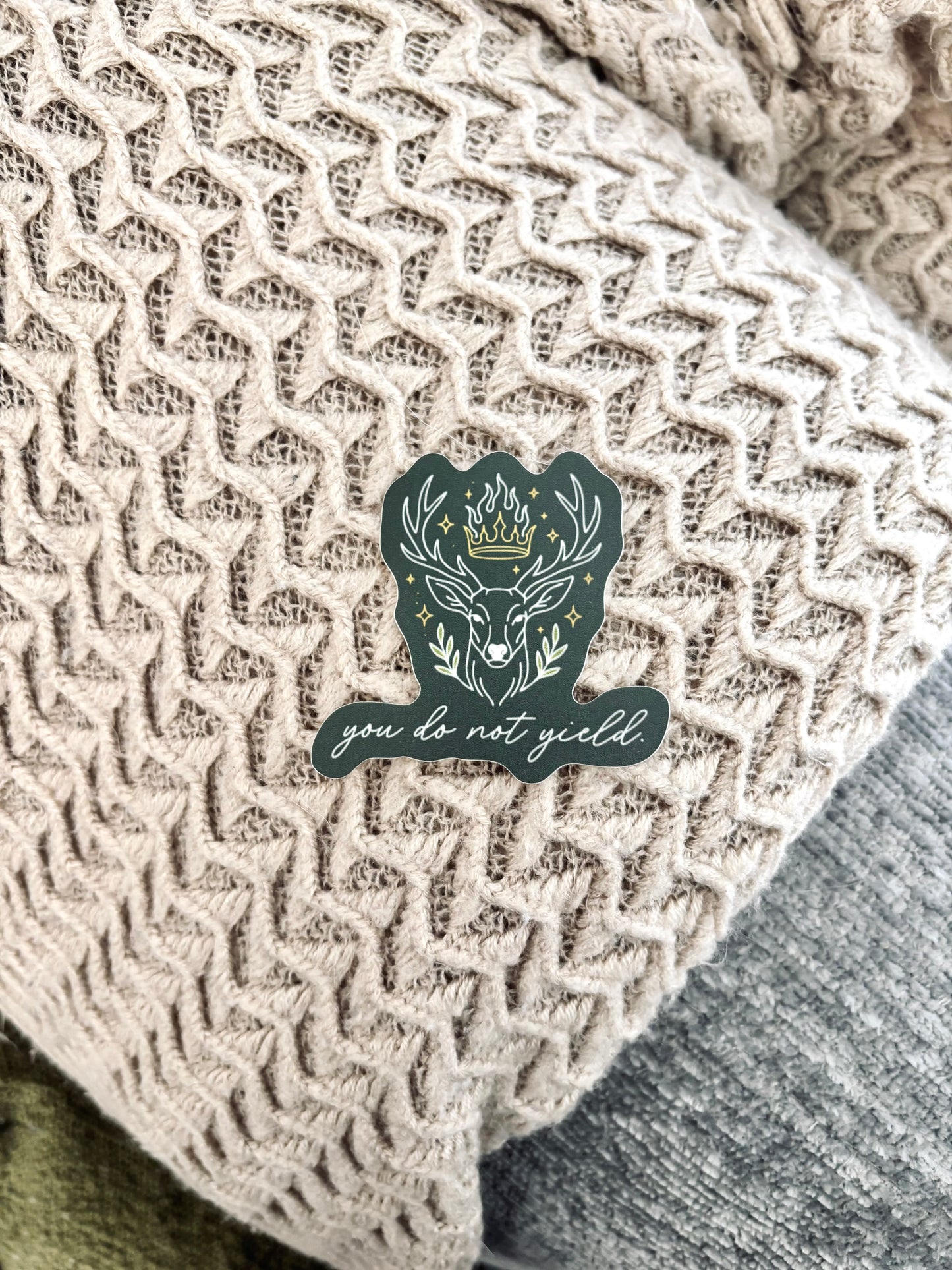 'you do not yield' Sticker (Licensed SJM/Throne of Glass Collection)