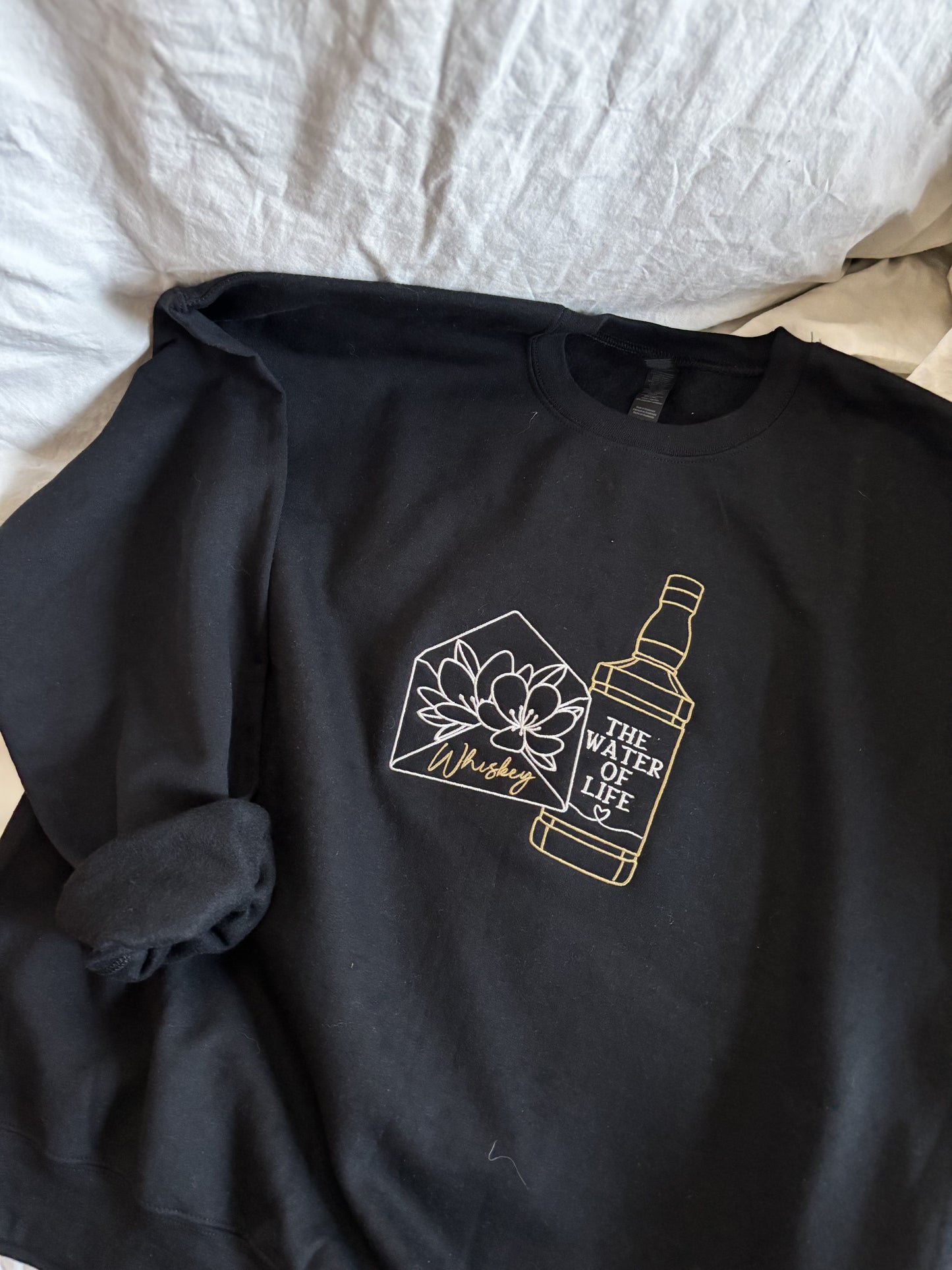 'Whiskey, The Water of Life' Embroidered (A Love Letter to Whiskey x Kandi Steiner Licensed Collection)