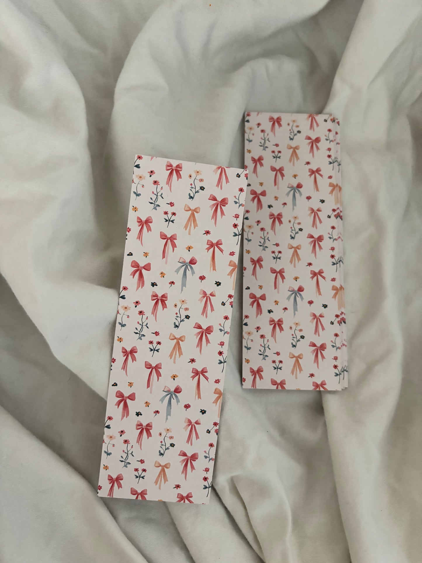 'Spring Floral Bow' Bookmark