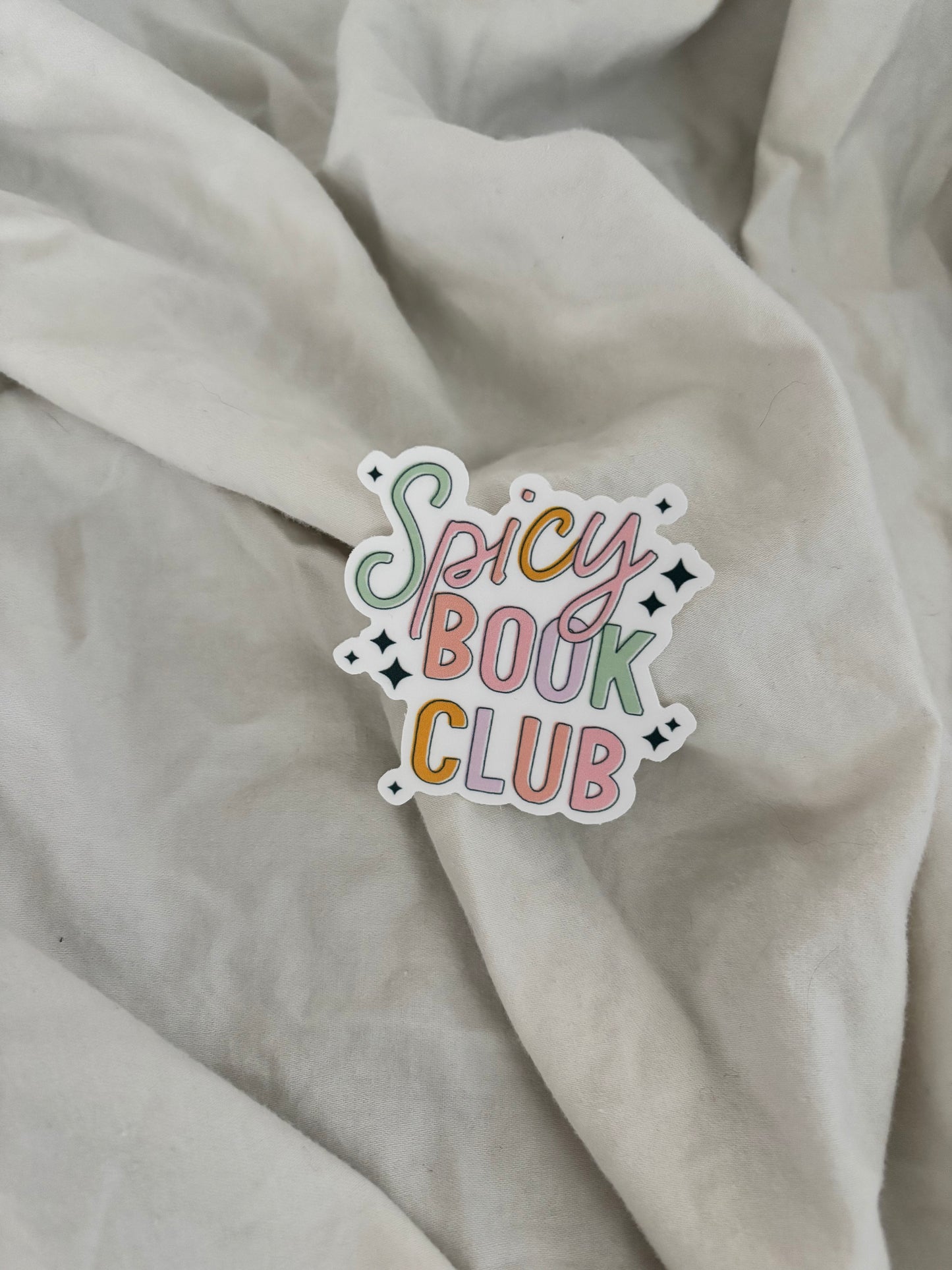 'Spicy Book Club' 2.5 Inch Sticker