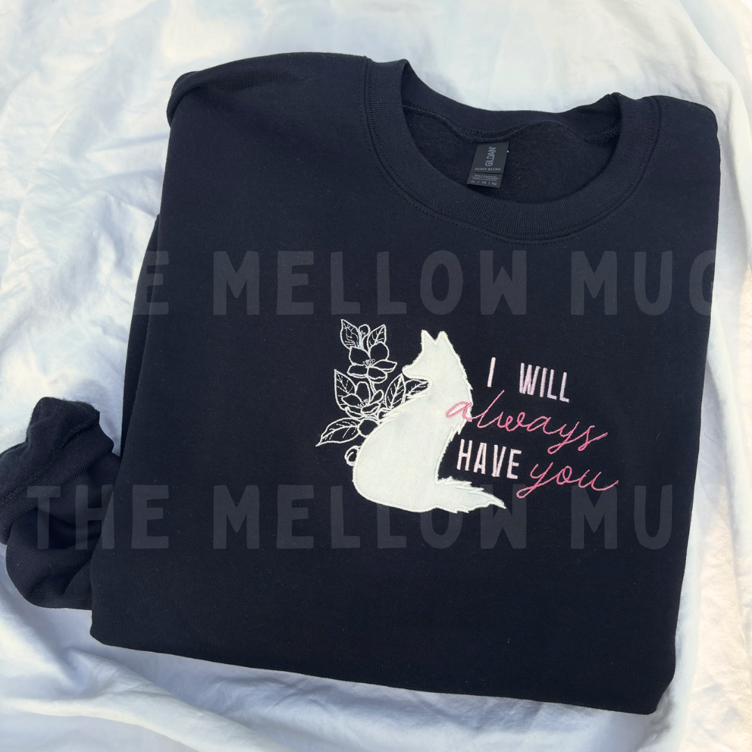 'I Will Always Have You' Embroidered Design (Heir of Sun & Moon x Jenessa Ren Licensed Collection)