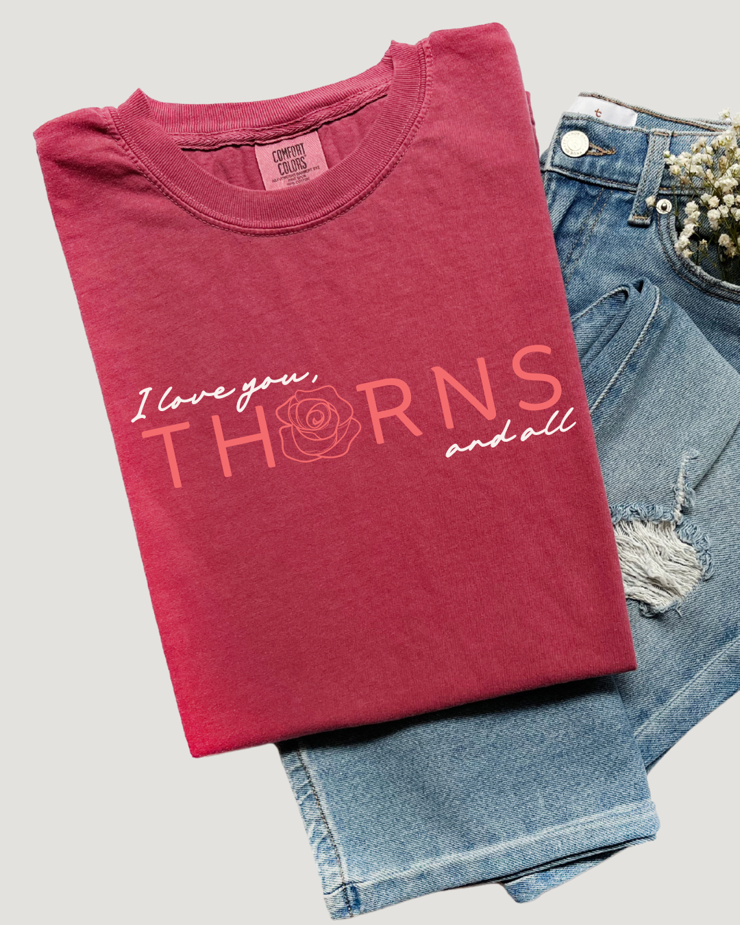 'Thorns and all' - Multiple Embroidered Options (Licensed ACOTAR Collection)