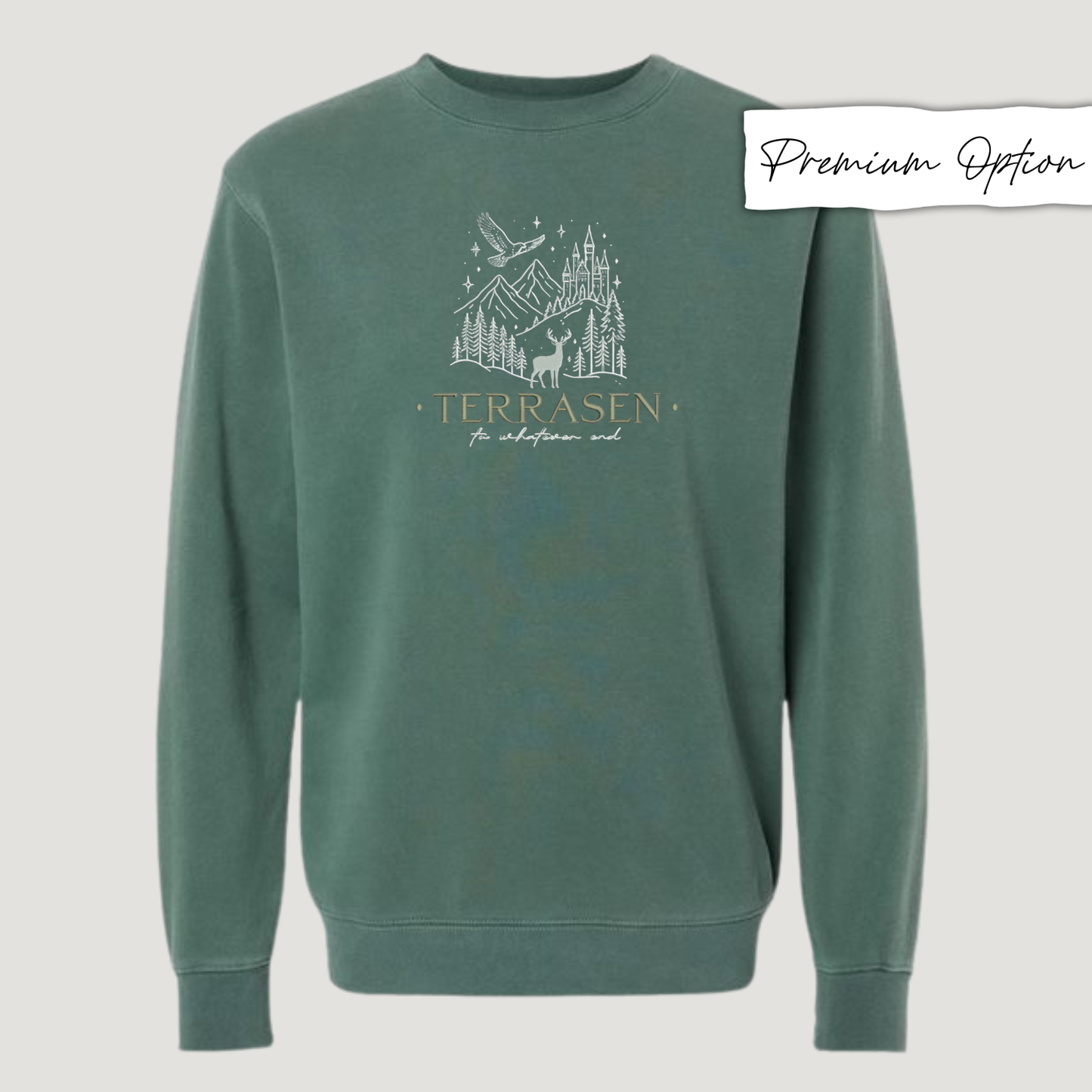 'Terrasen' - Multiple Embroidered Options (Licensed Throne of Glass Collection)