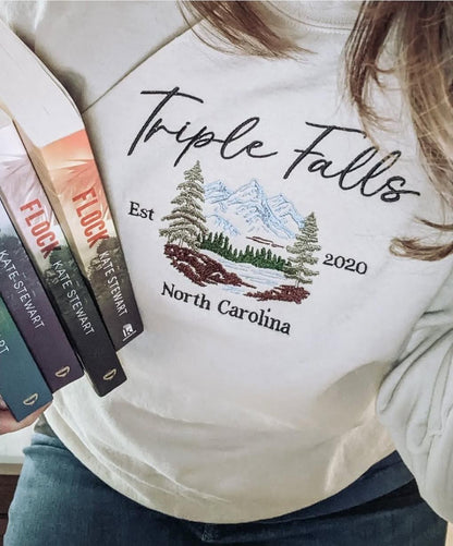 'Triple Falls' Embroidered Design - Multiple Options (Kate Stewart's LICENSED Ravenhood® Collection)