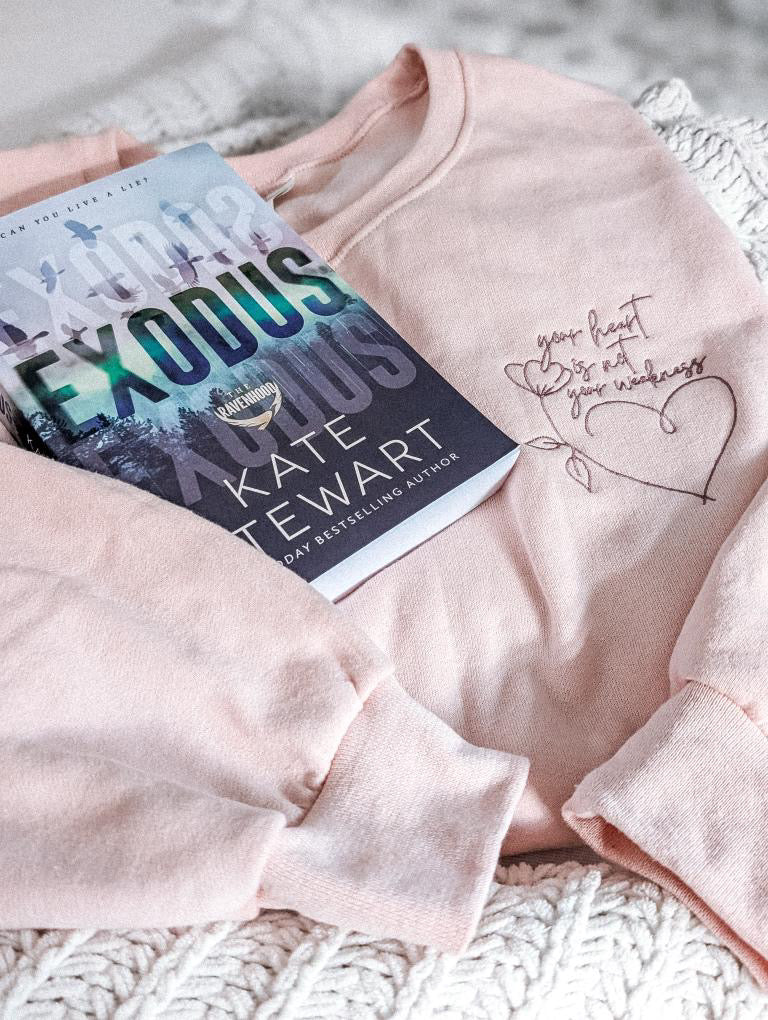 'Your heart is not your weakness' Embroidered Design - Multiple Options (Kate Stewart's LICENSED Ravenhood® Collection)
