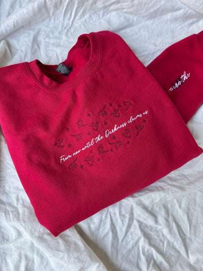 'Until the Darkness claims us.' - Multiple Embroidered Options (Licensed Throne of Glass Collection)