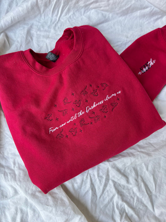 'Until the Darkness claims us.' - Multiple Embroidered Options (Licensed Throne of Glass Collection)