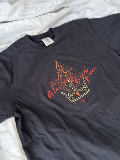'Fire Breathing B*tch Queen' - Multiple Embroidered Options (Licensed Throne of Glass Collection)