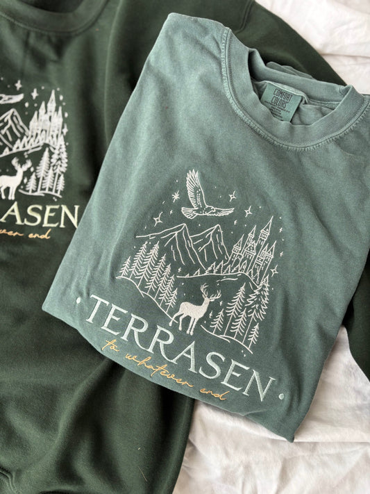 'Terrasen' - Multiple Embroidered Options (Licensed Throne of Glass Collection)