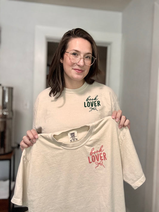'Book Lover' Printed Tee