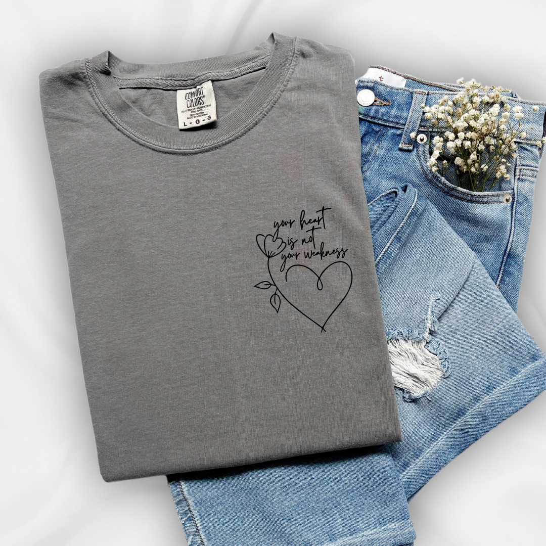 'Your heart is not your weakness' Embroidered T-Shirt (Kate Stewart's LICENSED Ravenhood® Collection)