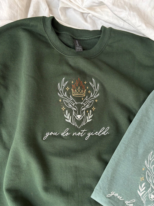 'You do not yield.' - Multiple Embroidered Options (Licensed Throne of Glass Collection)