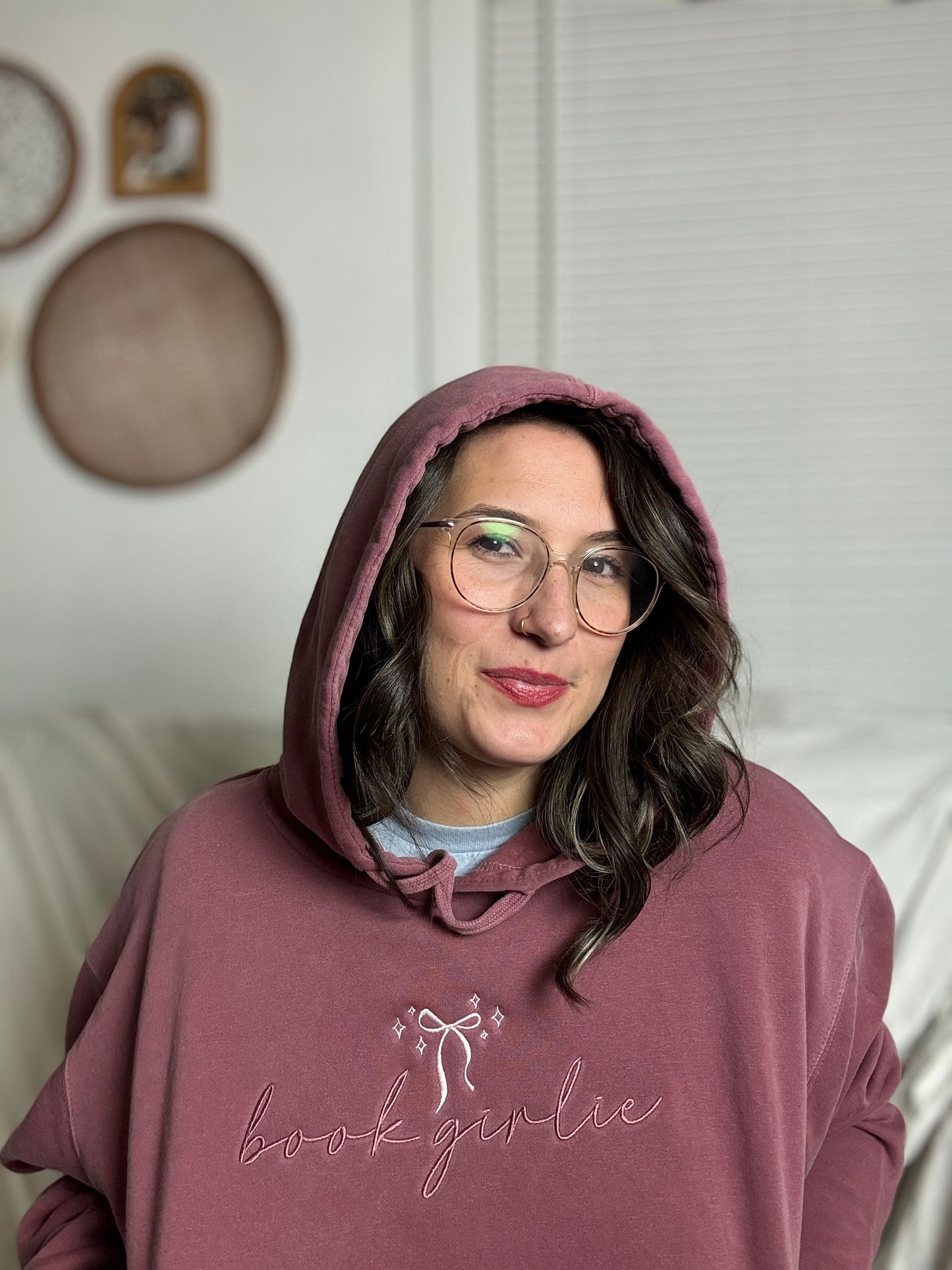 ‘Book Girlie' Embroidered Sweatshirt/Hoodie (Multiple Options)