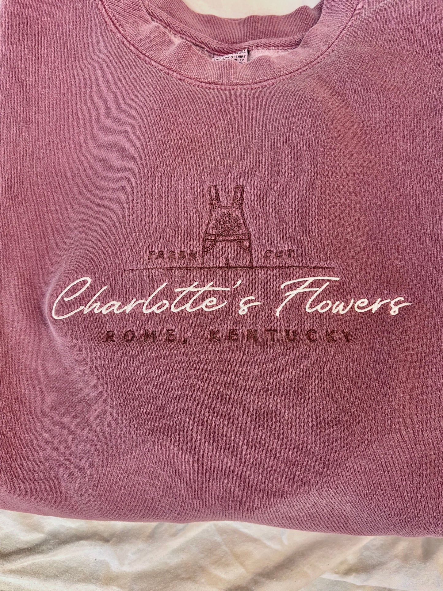 'Charlotte’s Flowers' Embroidered Design - Multiple Options (Sarah Adams Collection)