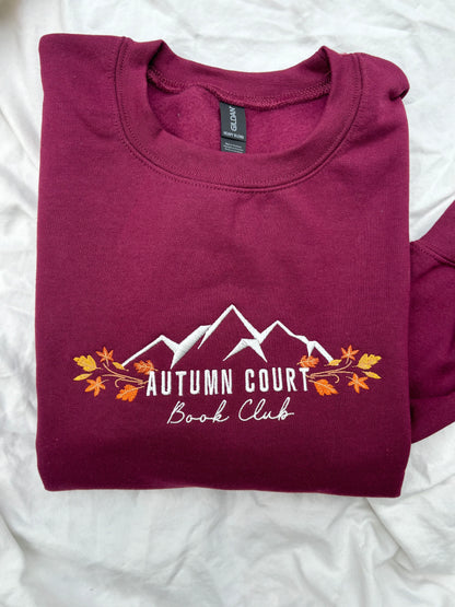 'Autumn Court Book Club' Sweatshirt (Embroidered)