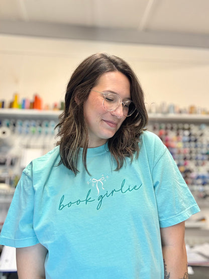 'Book Girlie' Embroidered Tee (Multiple Options)