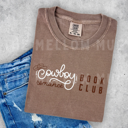 'Cowboy Romance Book Club' Embroidered T-Shirt