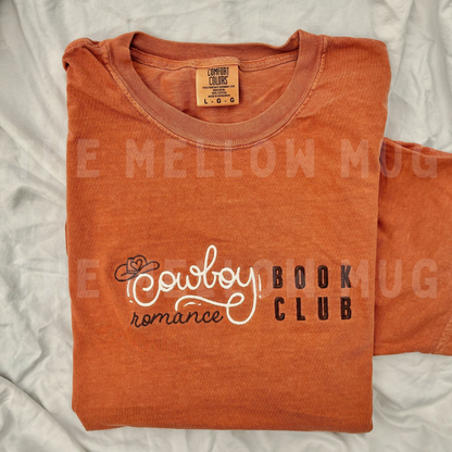 'Cowboy Romance Book Club' Embroidered T-Shirt
