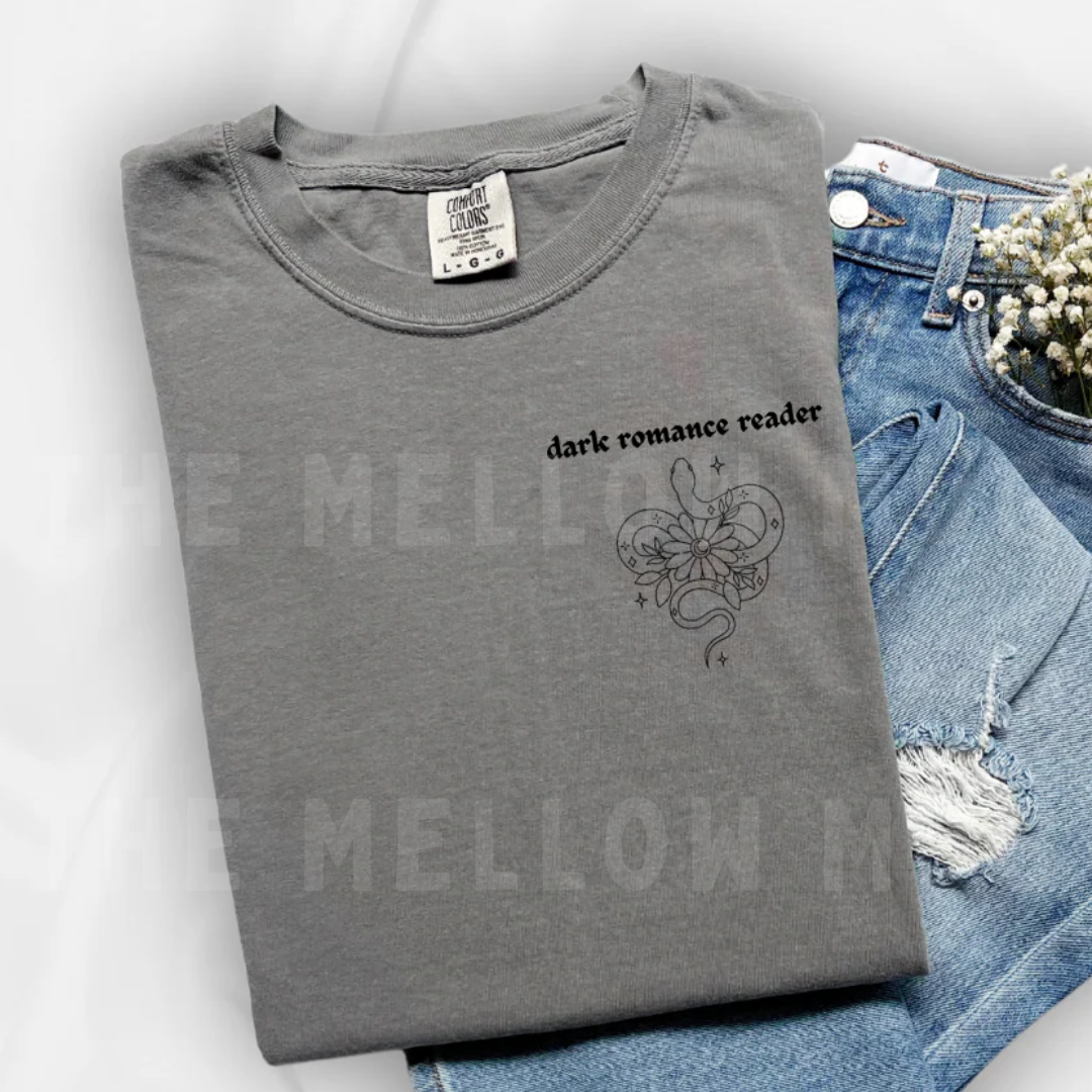 'Dark Romance Reader' T-Shirt/Sweatshirt (Embroidered)