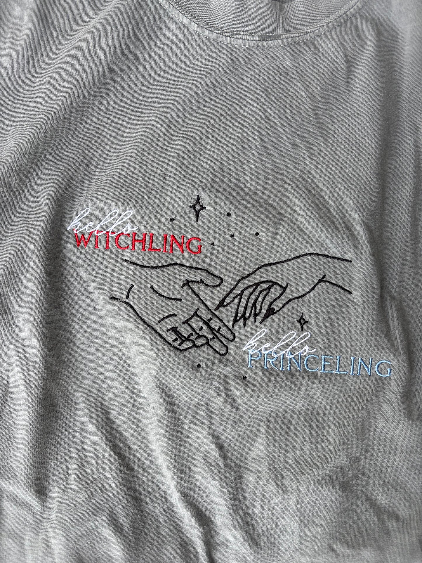 'Hello, Witchling. Hello, Princeling.' - Multiple Embroidered Options (Licensed Throne of Glass Collection)