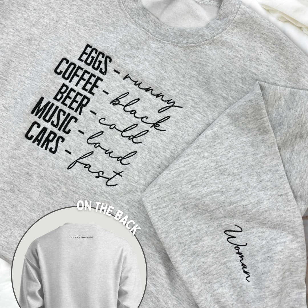 'Eggs, runny.' Embroidered Design - Multiple Options (Kate Stewart's LICENSED Ravenhood® Collection)