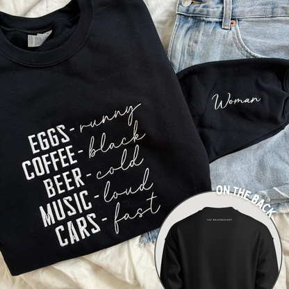 'Eggs, runny.' Embroidered Design - Multiple Options (Kate Stewart's LICENSED Ravenhood® Collection)