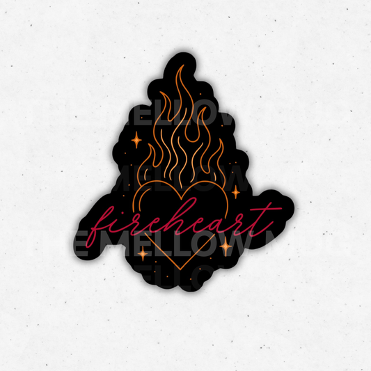'Fireheart' Sticker (Licensed SJM/Throne of Glass Collection)