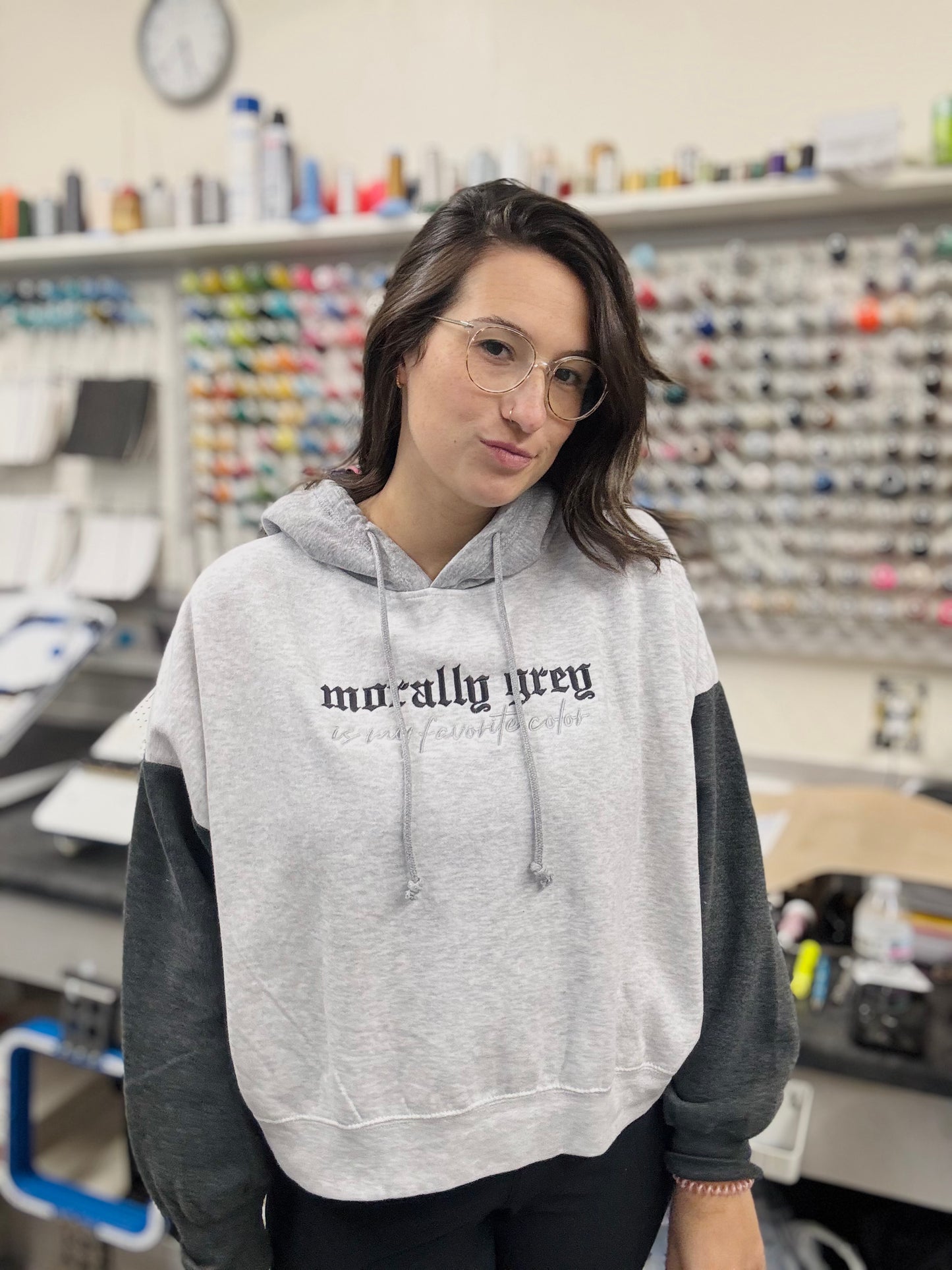 'Morally Grey' (Embroidered - Multiple Options)