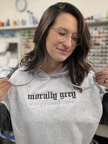 'Morally Grey' (Embroidered - Multiple Options)
