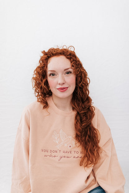 'You Don't Have To Hide Who You Are' Embroidered Design - Multiple Options (LICENSED Shield of Sparrows Collection)