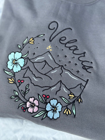 'Velaris' - Multiple Embroidered Options (Licensed ACOTAR Collection)