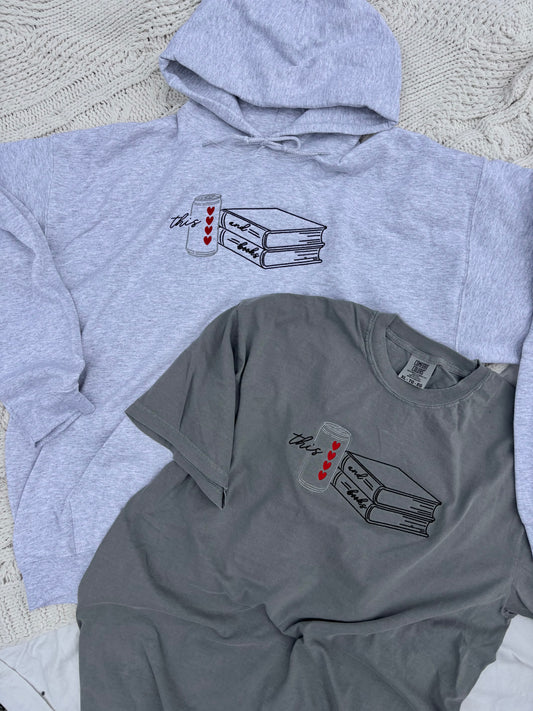 'Diet Coke & Books' (Embroidered - Multiple Options)