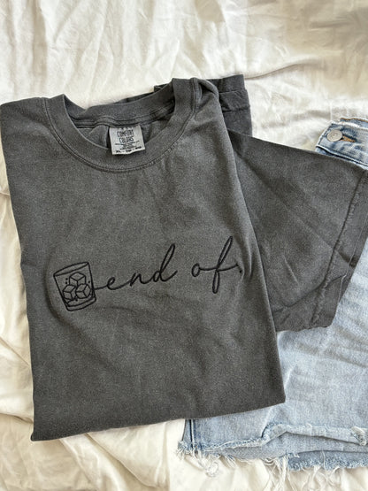 'End Of' Embroidered T-Shirt (Kate Stewart's LICENSED Ravenhood® Collection)