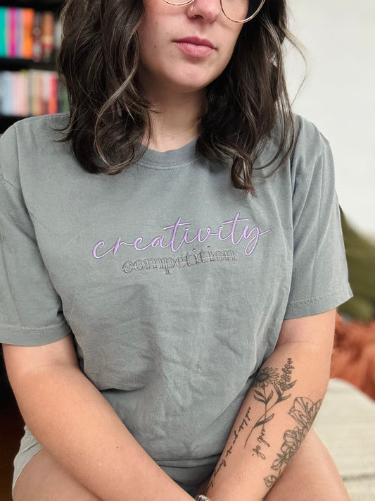 'Creativity Over Competition' Tee (Embroidered)