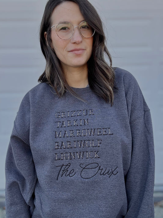 'The Crux' Embroidered Design - Multiple Options (LICENSED Shield of Sparrows Collection)