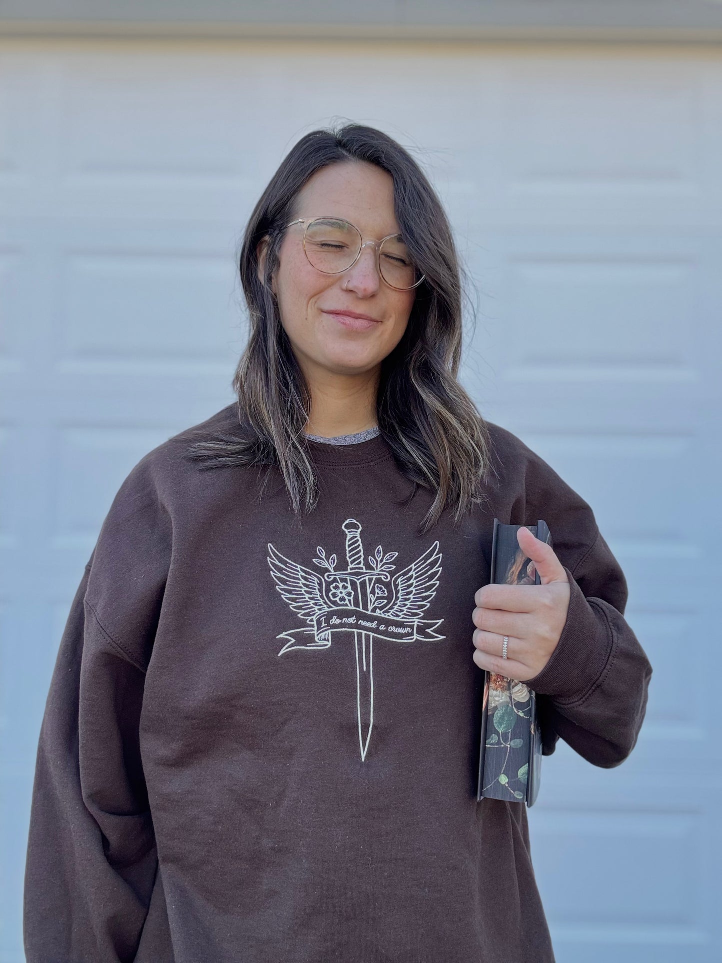 'I do not need a crown.' Embroidered Design - Multiple Options (LICENSED Shield of Sparrows Collection)