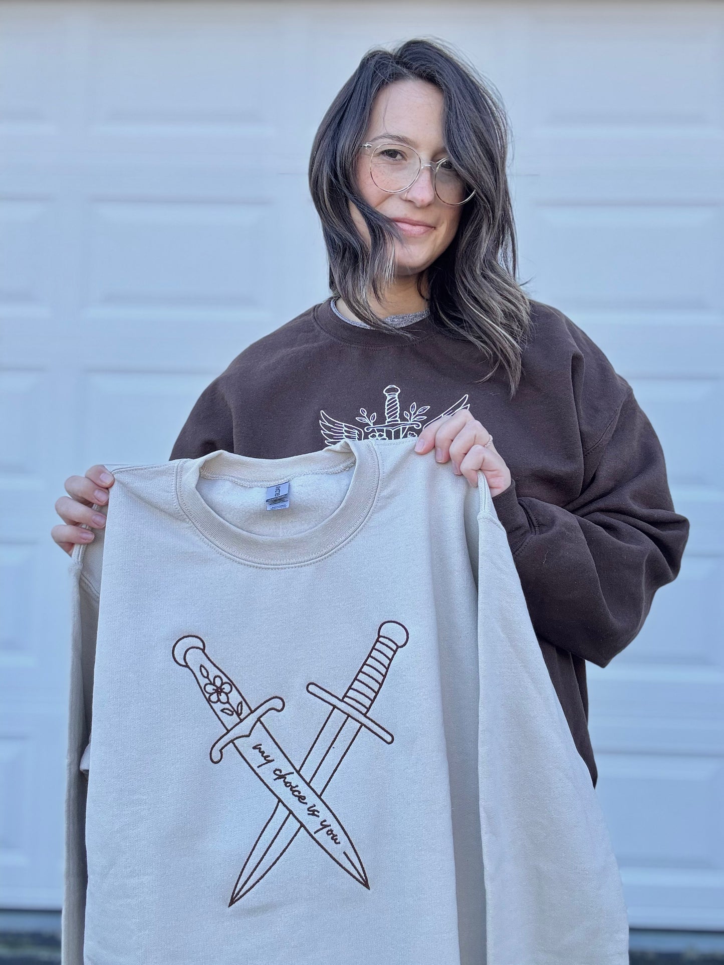 'My choice is you.' Embroidered Design - Multiple Options (LICENSED Shield of Sparrows Collection)