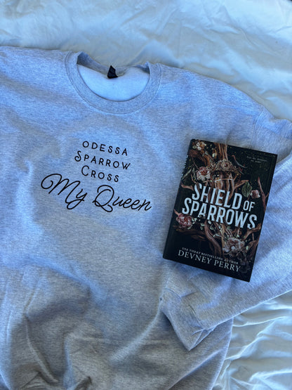 'My Queen' Embroidered Design - Multiple Options (LICENSED Shield of Sparrows Collection)