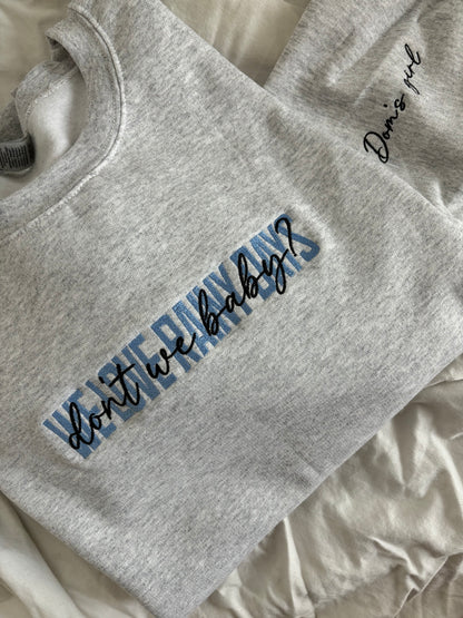 'We Love Rainy Days' Embroidered Design - Multiple Options (Kate Stewart's LICENSED Ravenhood® Collection)