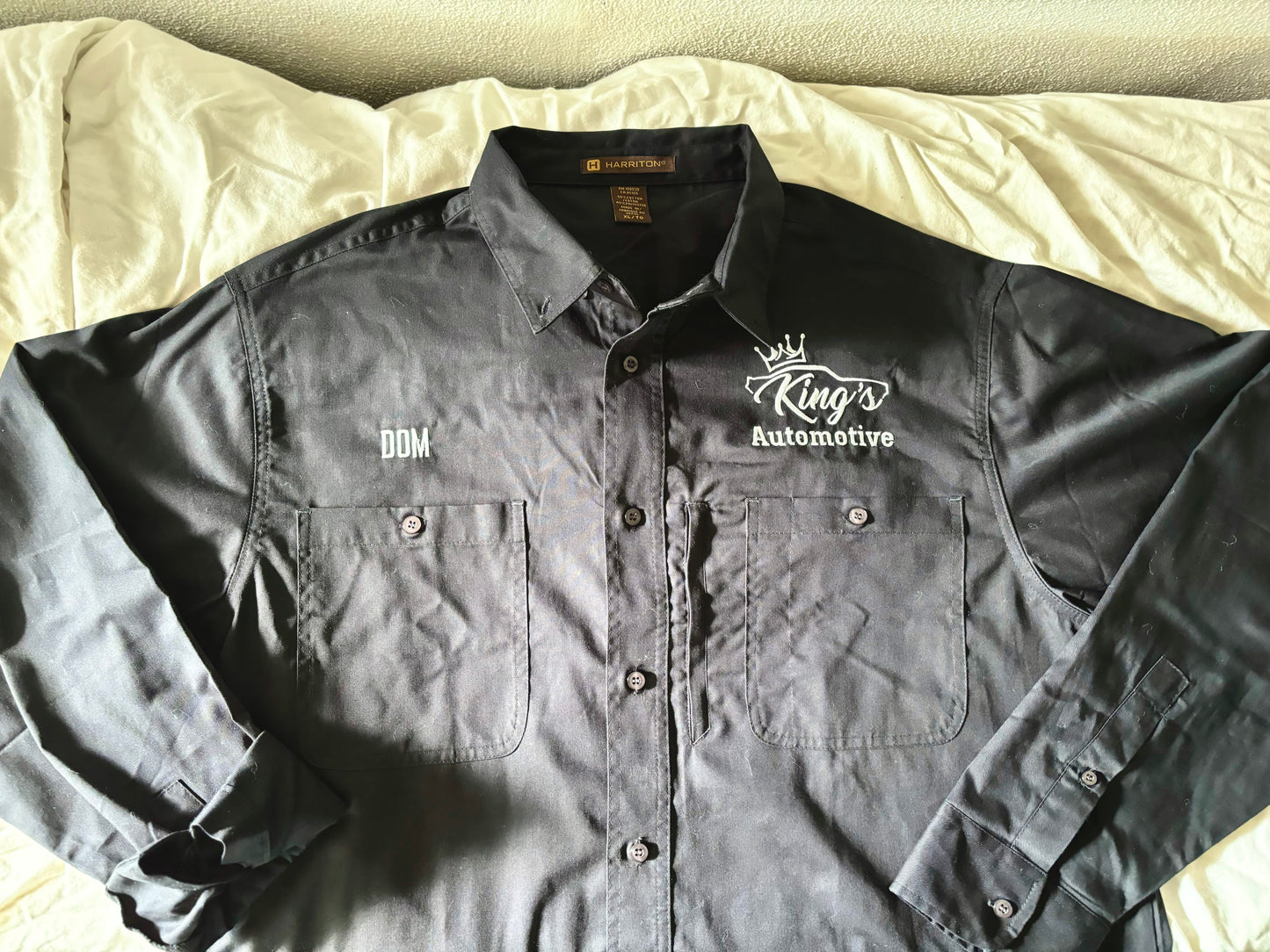 'King's Automotive' Embroidered Work Shirt (Kate Stewart's LICENSED Ravenhood® Collection)