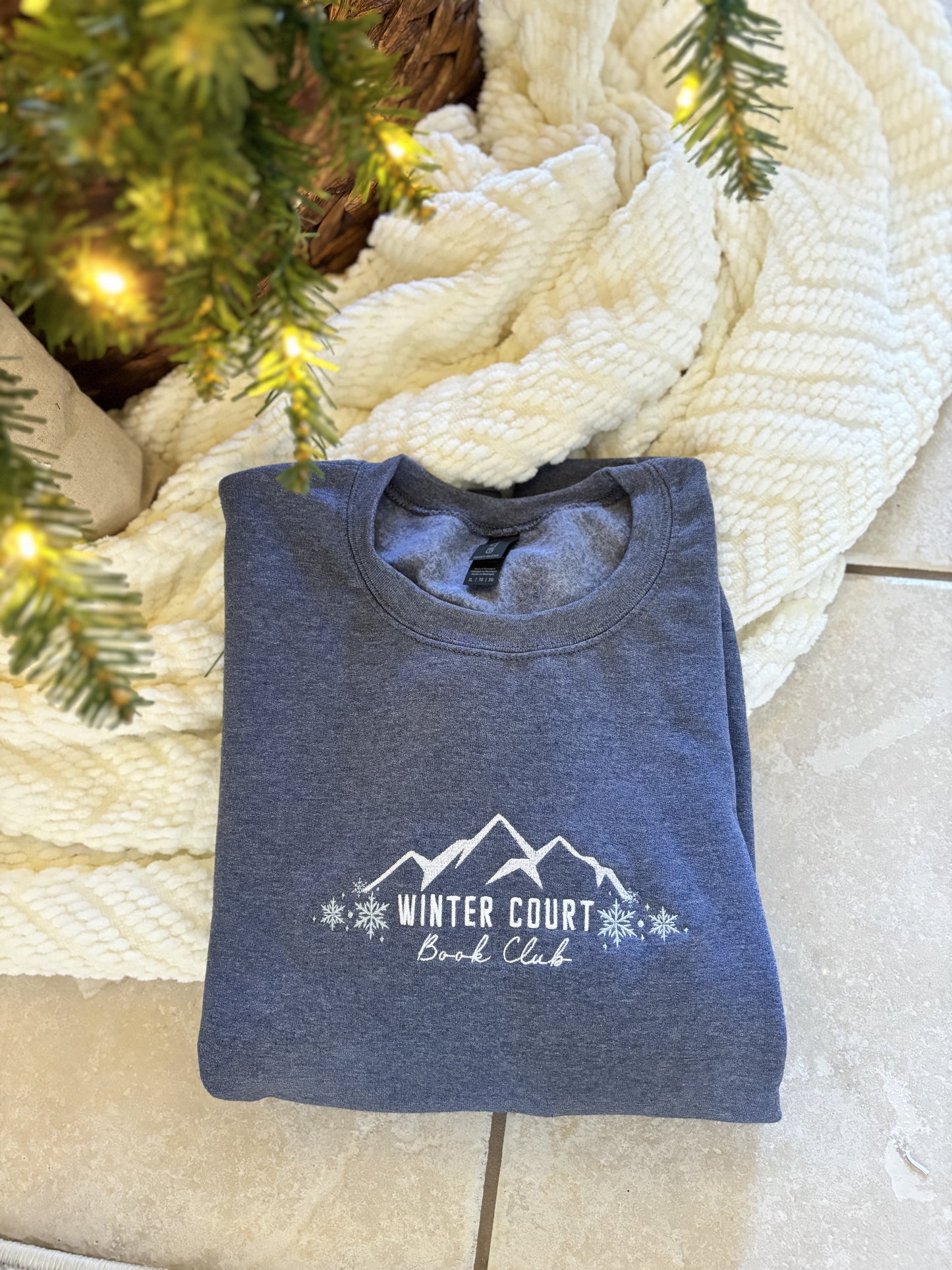 'Winter Court Book Club' Sweatshirt (Embroidered)