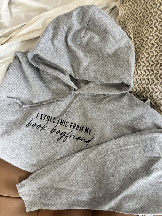 'Book Boyfriend' Hoodie - Size Large (Extra)