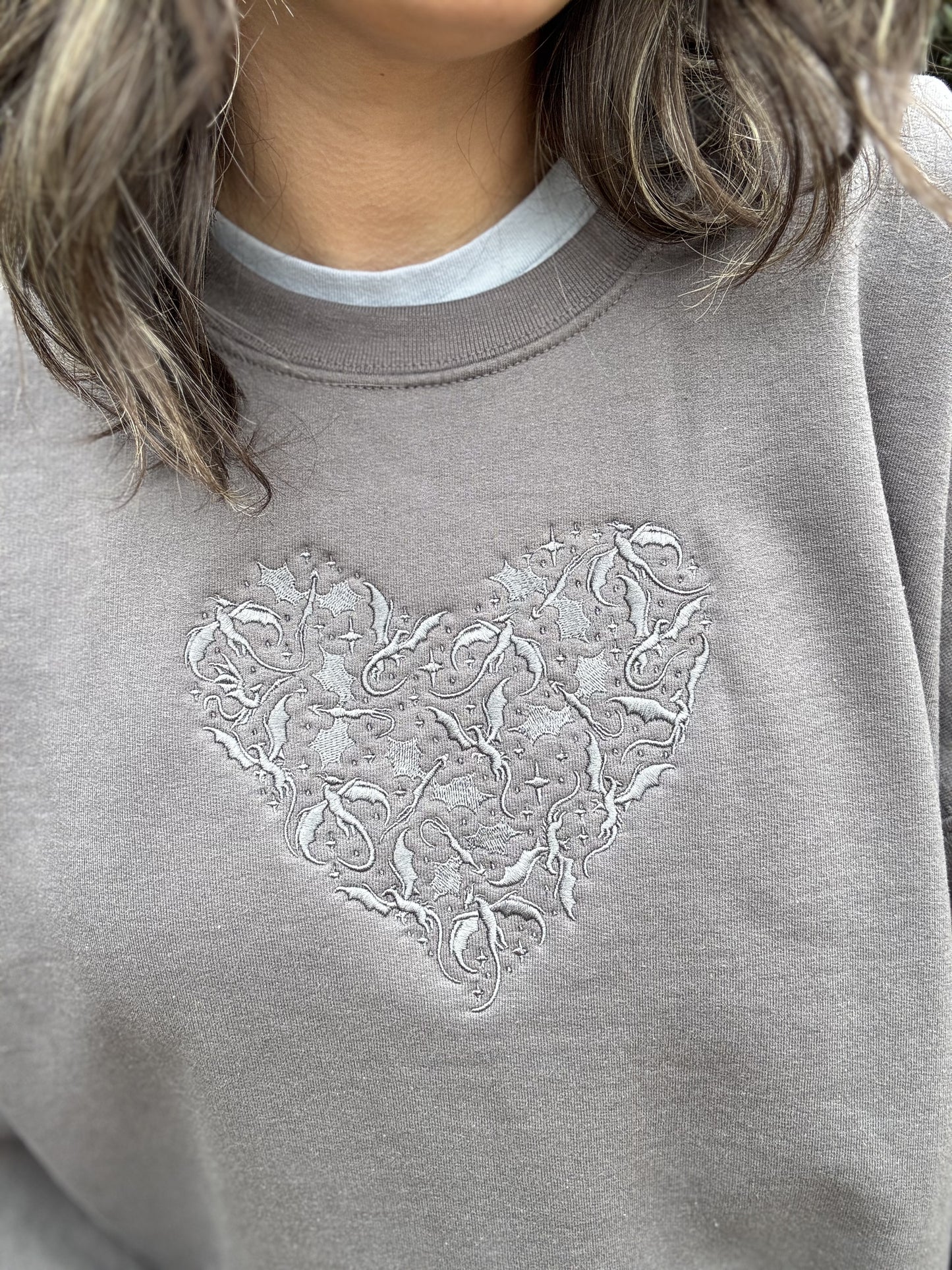 'Dragon Heart' Embroidered Sweatshirt