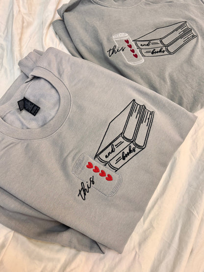 'Diet Coke & Books' (Embroidered - Multiple Options)