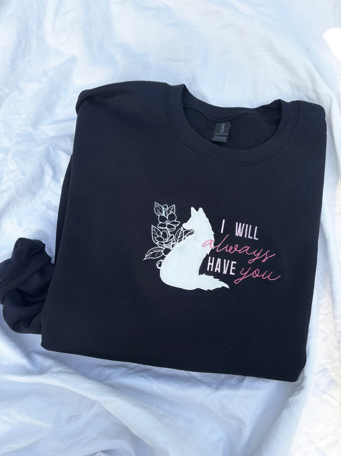 'I Will Always Have You' Embroidered Design (Heir of Sun & Moon x Jenessa Ren Licensed Collection)