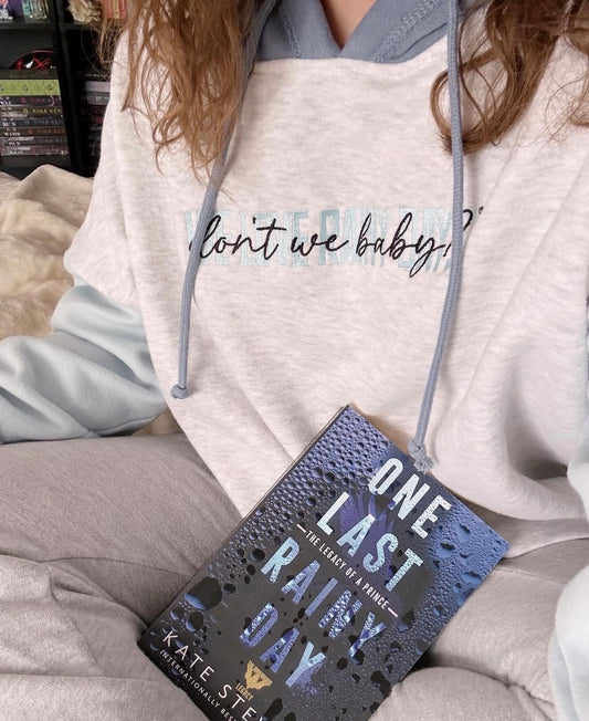 'We Love Rainy Days' Color-Blocked Hoodie - Embroidered Design (Kate Stewart's LICENSED Ravenhood® Collection)