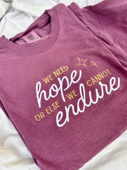 'Hope' - Embroidered T-Shirt (Licensed ACOTAR Collection)