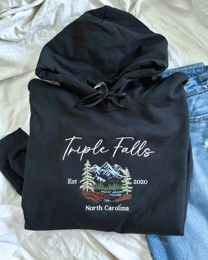 'Triple Falls' Embroidered Design - Multiple Options (Kate Stewart's LICENSED Ravenhood® Collection)