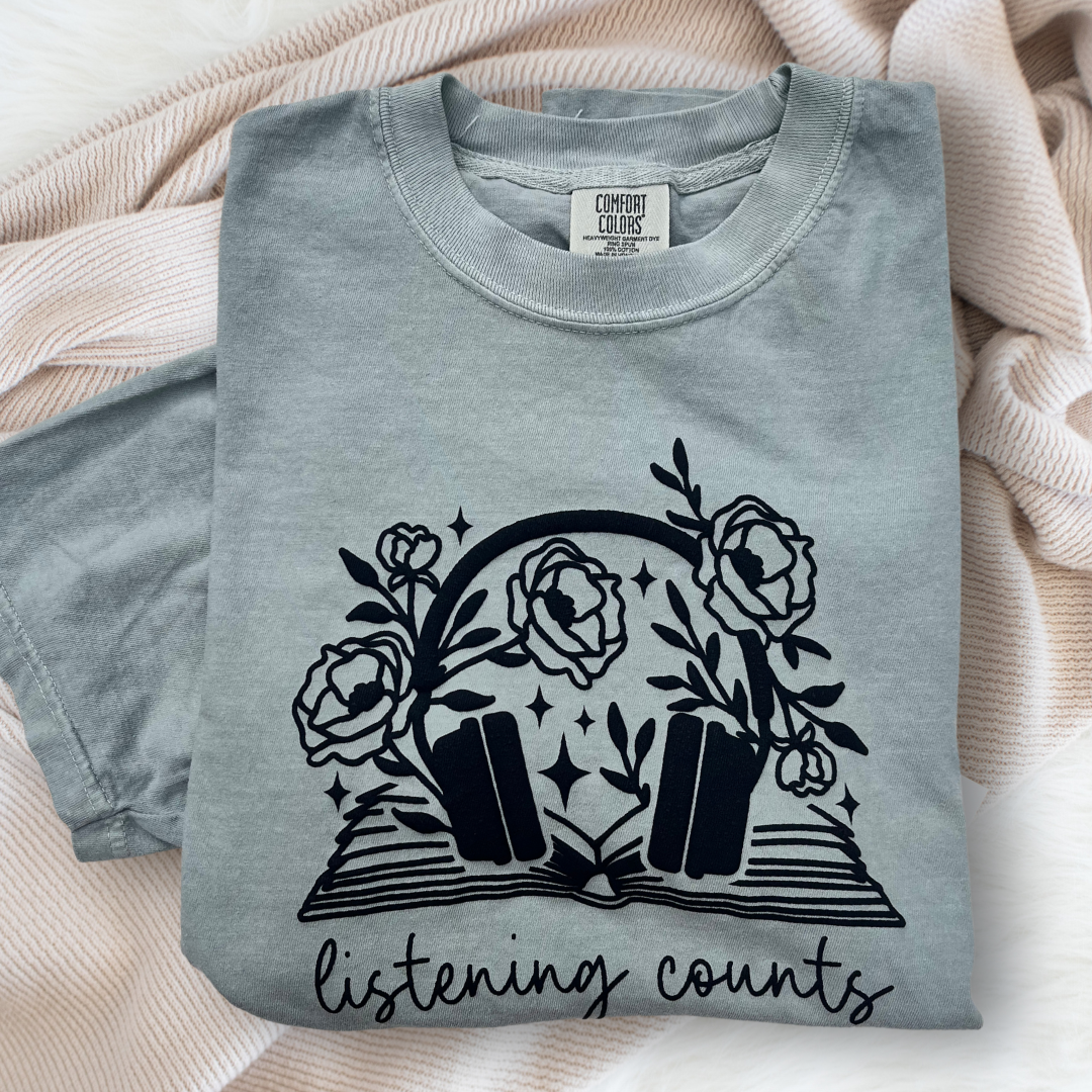 'Listening Counts' Tee (3D Puff Vinyl)